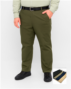 169 - Pantalón Gabardina Corte Chino Recto