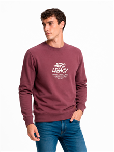 2947 - Buzo Aero Frisa Estampado Cuello Redondo