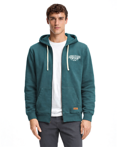 2960 - Campera Friza Canguro Con Logo