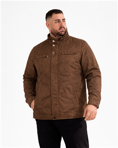 5871 - Campera De Gamuza Con Piel