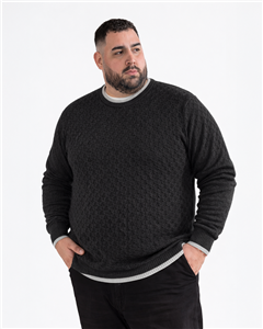 A5956 - Sweater Escote Redondo Fantasía TALLE ESPECIAL