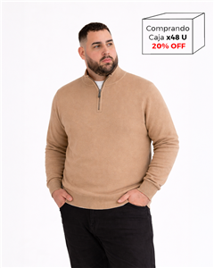 8103 - Sweater 1/2 Cierre TALLE ESPECIAL
