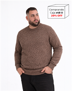 8106 - Sweater Escote Redondo Mouline TALLE ESPECIAL